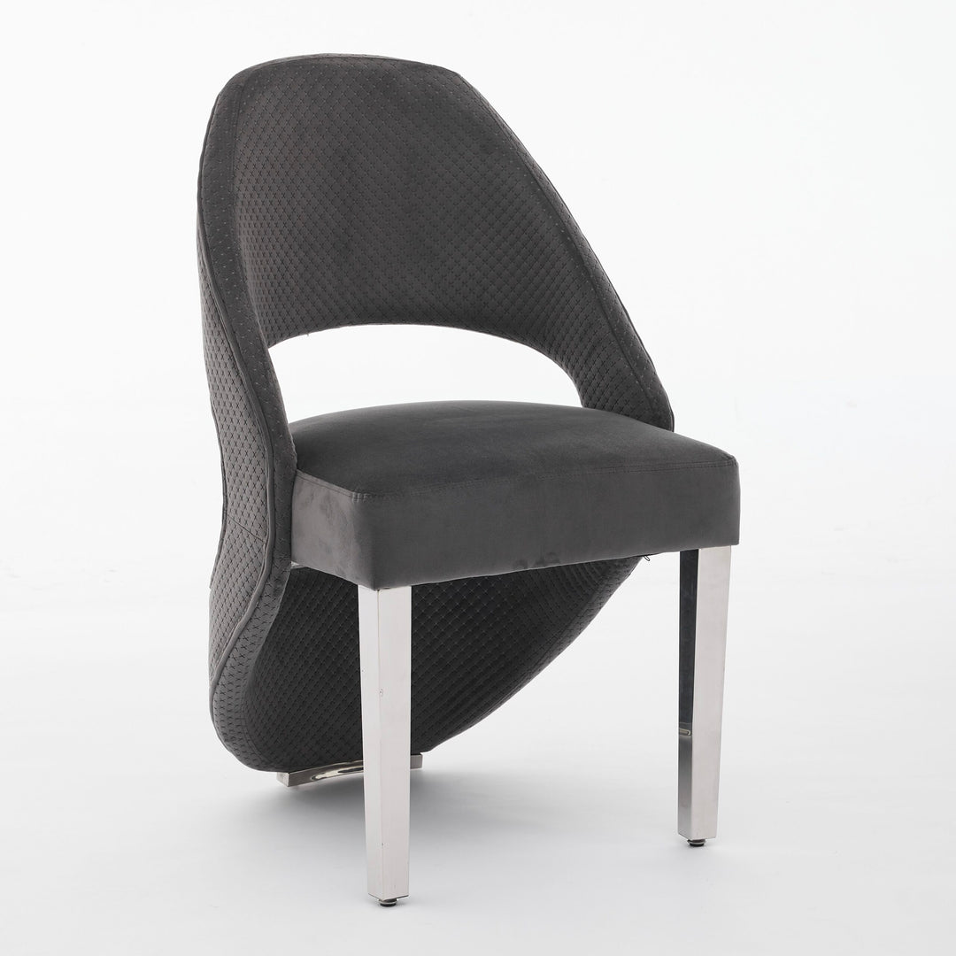 Santorini Grey Silver Dining Chair