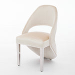 Load image into Gallery viewer, Santorini Cream Silver Dining Chair
