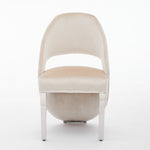 Load image into Gallery viewer, Santorini Cream Silver Dining Chair
