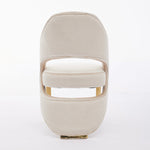 Load image into Gallery viewer, Santorini Cream Gold Dining Chair
