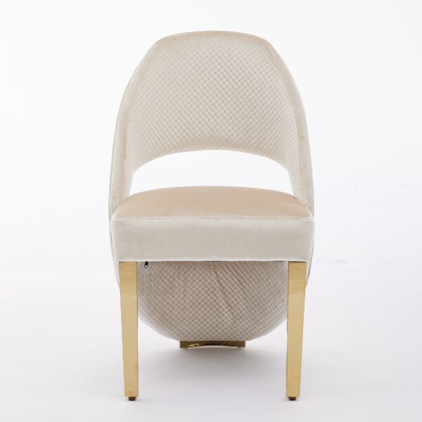 Santorini Cream Gold Dining Chair