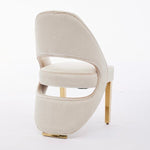 Load image into Gallery viewer, Santorini Cream Silver Dining Chair
