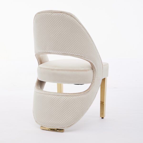 Santorini Cream Silver Dining Chair