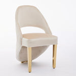 Load image into Gallery viewer, Santorini Cream Gold Dining Chair
