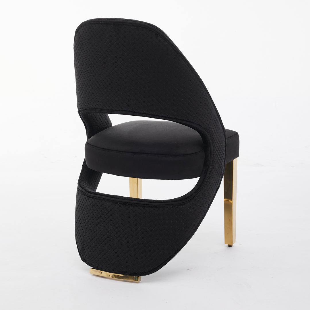 Santorini Black Gold Dining Chair