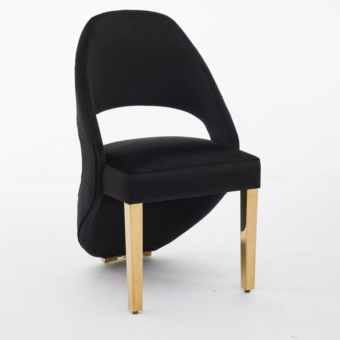 Santorini Black Gold Dining Chair