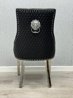 Load image into Gallery viewer, Majestic Midnight Black PU Leather Dining Chair
