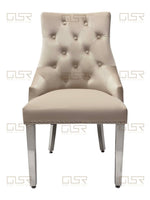 Load image into Gallery viewer, Majestic Mink Velvet Dining Chair
