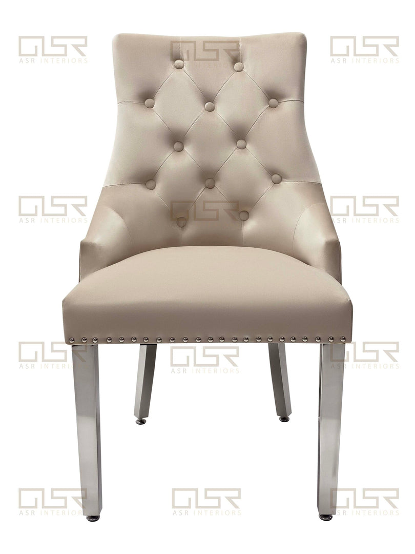 Majestic Mink Velvet Dining Chair