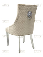 Load image into Gallery viewer, Majestic Mink Velvet Dining Chair
