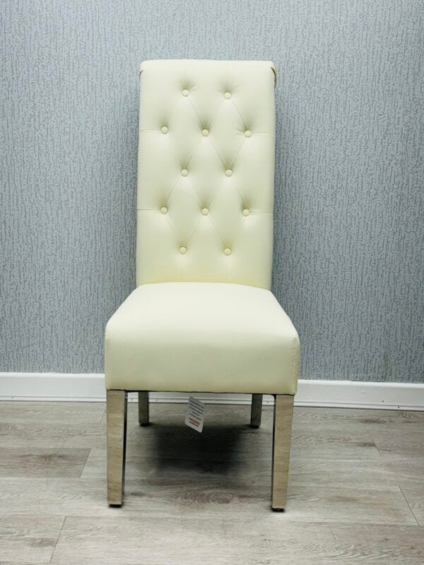 Sofia Cream PU Chair