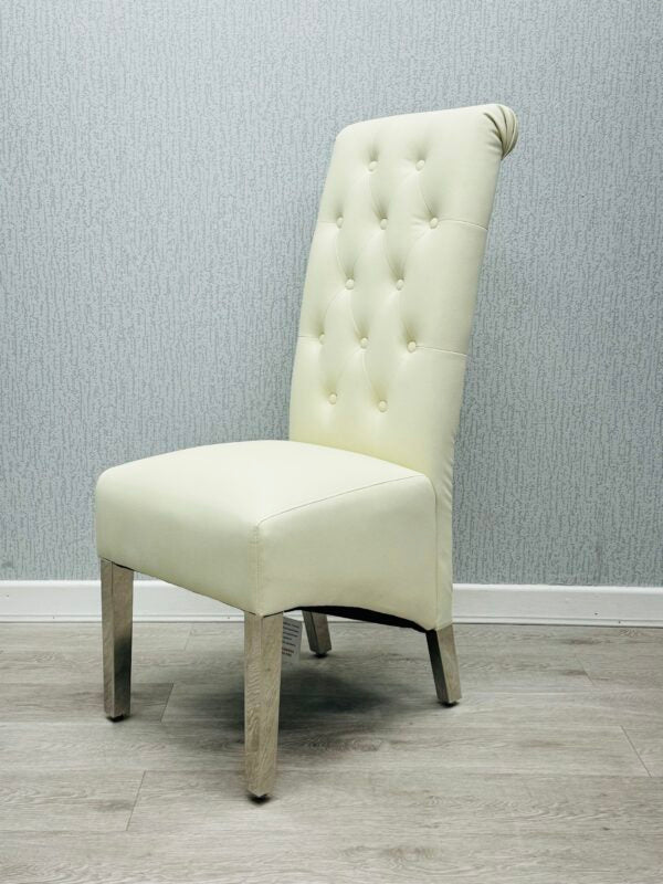 Sofia Cream PU Chair