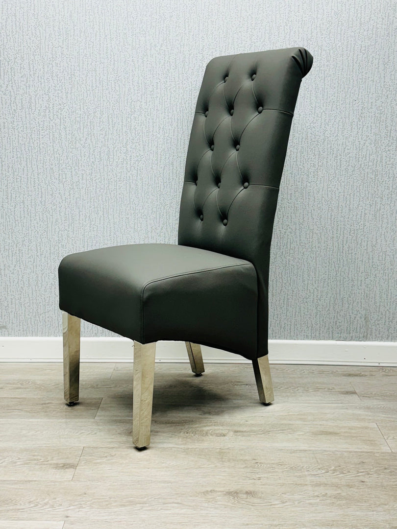 Sofia Grey PU Chair