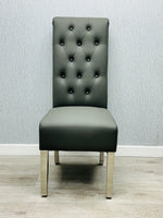 Load image into Gallery viewer, Sofia Grey PU Chair
