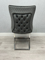 Load image into Gallery viewer, Rome Grey Velvet Dining Chair
