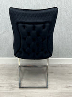 Load image into Gallery viewer, Rome Black Velvet Dining Chair
