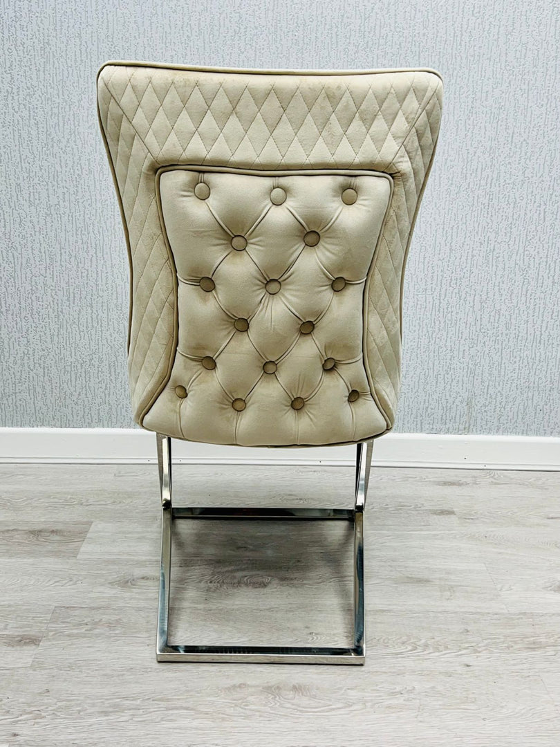 Rome Mink Velvet Dining Chair