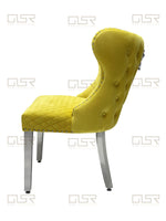 Load image into Gallery viewer, Valentino Mustard Dining Chair
