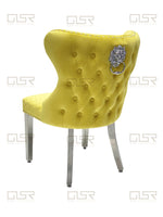 Load image into Gallery viewer, Valentino Mustard Dining Chair
