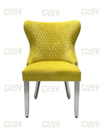 Load image into Gallery viewer, Valentino Mustard Dining Chair
