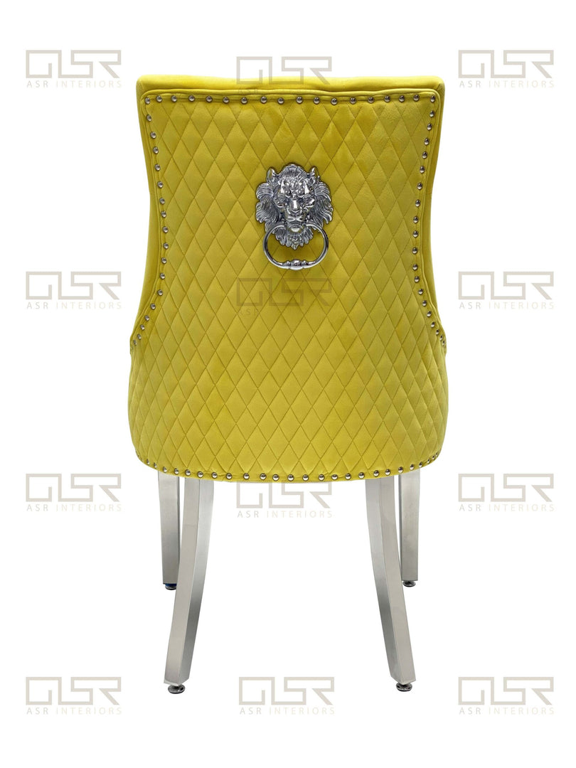 Majestic Mustard Velvet Dining Chair