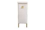 Load image into Gallery viewer, Sofia Cream &amp; Gold Square Knocker Dining Chair
