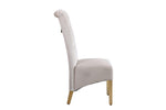 Load image into Gallery viewer, Sofia Cream &amp; Gold Square Knocker Dining Chair
