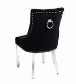 Load image into Gallery viewer, Valencia Black Chrome Leg Dining Chair
