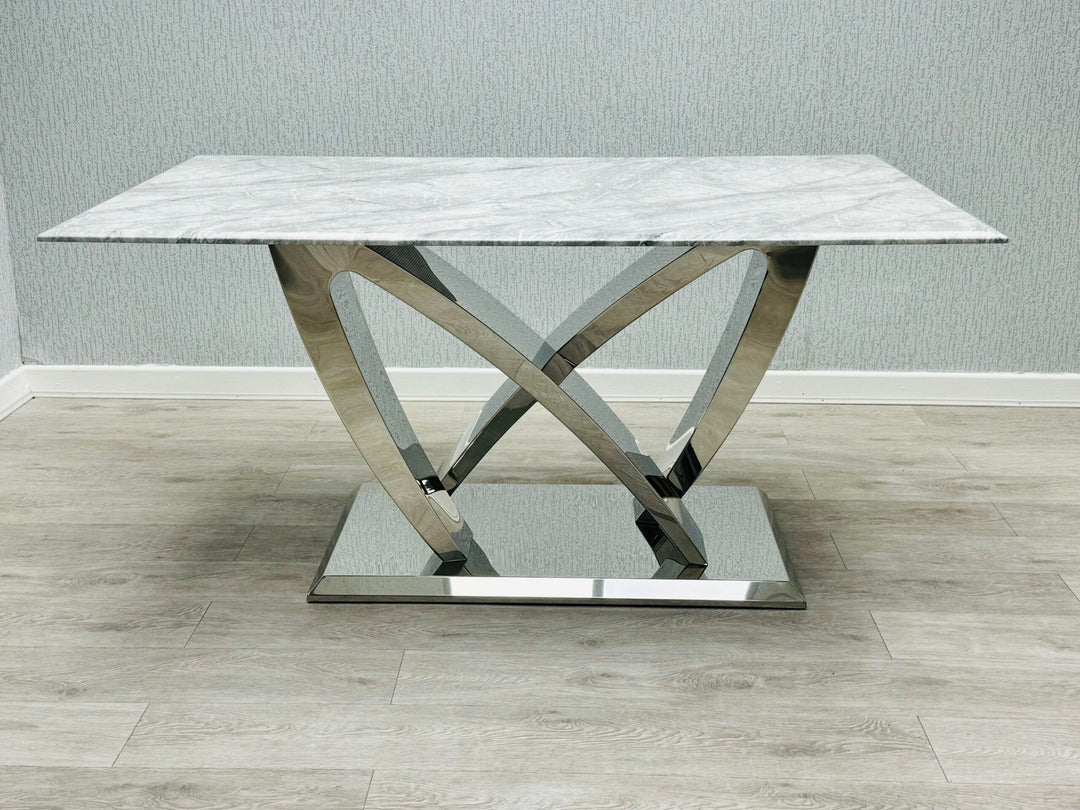 California Grey Marble160cm Dining Table