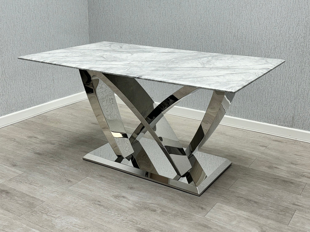 California Grey Marble160cm Dining Table