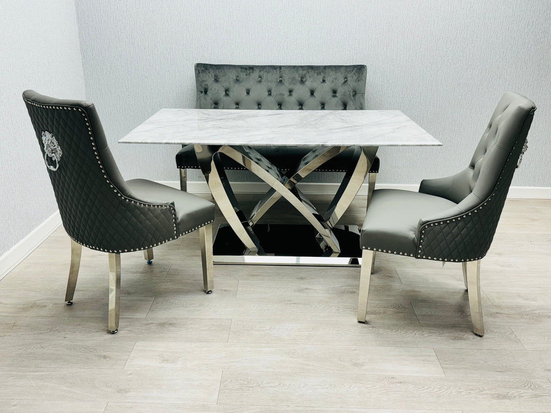 California Grey Marble180cm Dining Table