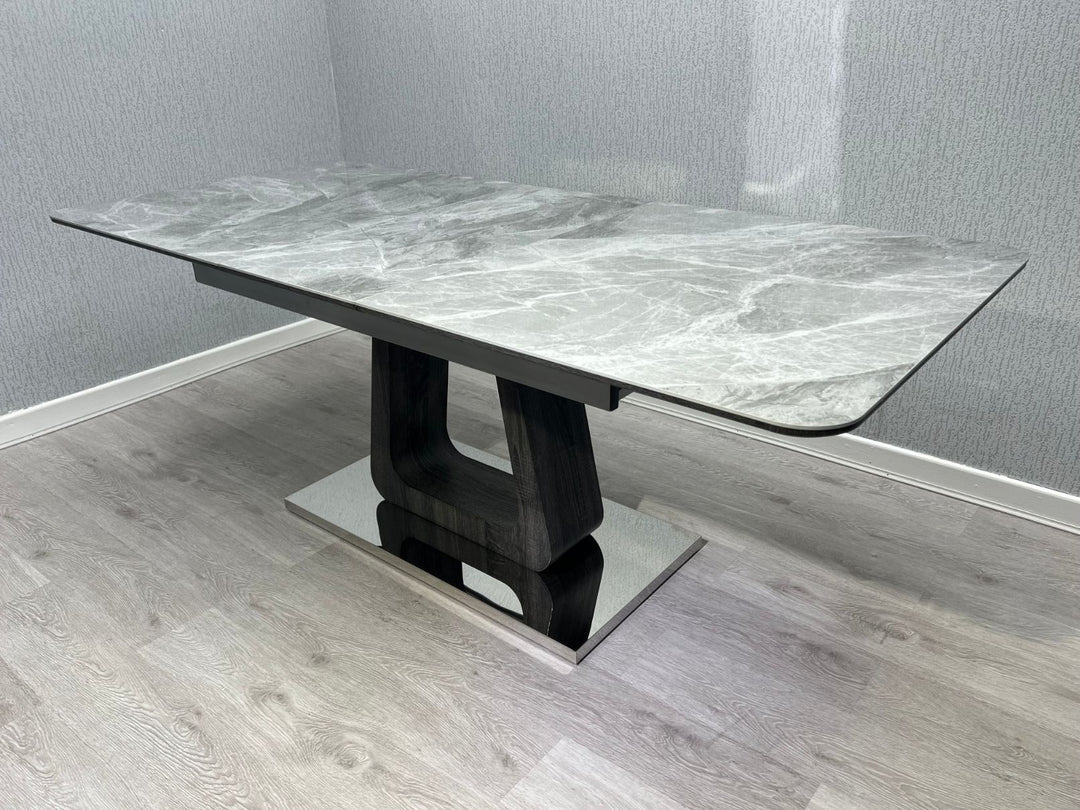 Zermatt Extendable Dining Table(160 – 200) (Grey Ceramic)