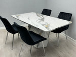 Load image into Gallery viewer, Capri 160cm Marble Effect Dining Table (Table Only)
