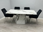 Load image into Gallery viewer, Capri 160cm Marble Effect Dining Table (Table Only)
