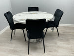 Load image into Gallery viewer, Capri 110cm Round Marble Effect Dining Table (Table Only)
