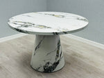 Load image into Gallery viewer, Capri 110cm Round Marble Effect Dining Table (Table Only)
