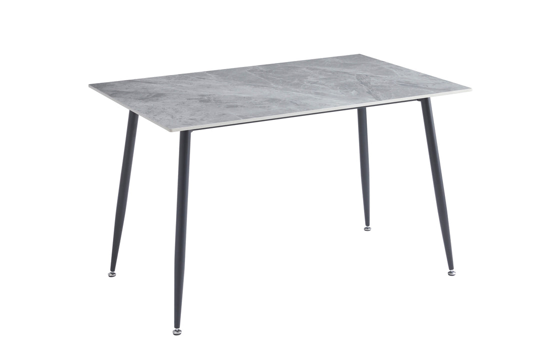 Oxford Ceramic Grey Dining Table 1.2m & 4 Chairs