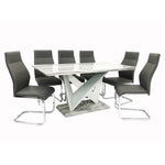 Load image into Gallery viewer, Georgia Dining Table + 6 Berlin Chairs (Marble Effect)
