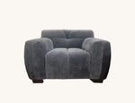 Load image into Gallery viewer, Aluxo Harlem Sofa Range in Steel Velvet
