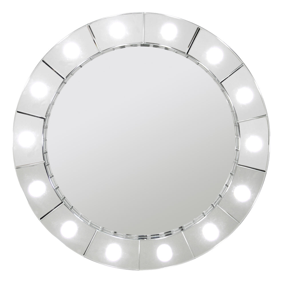 Hollywood Round Mirror