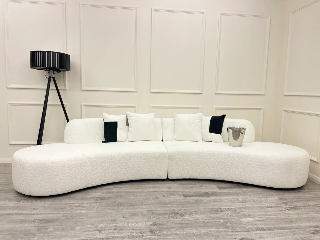 **PROMO** Miami Curved Cinema Boucle Sofa