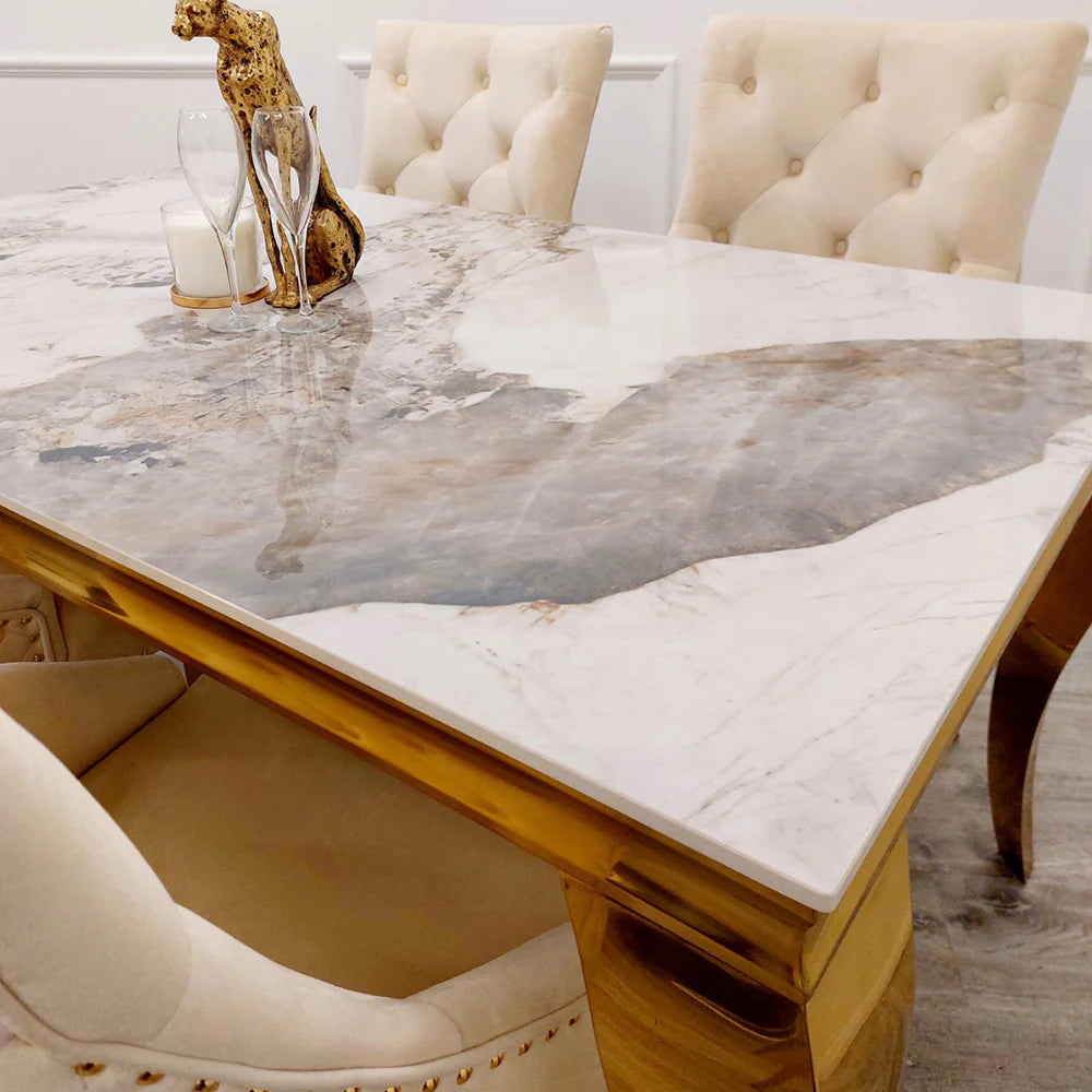 Louis Gold Dining Table