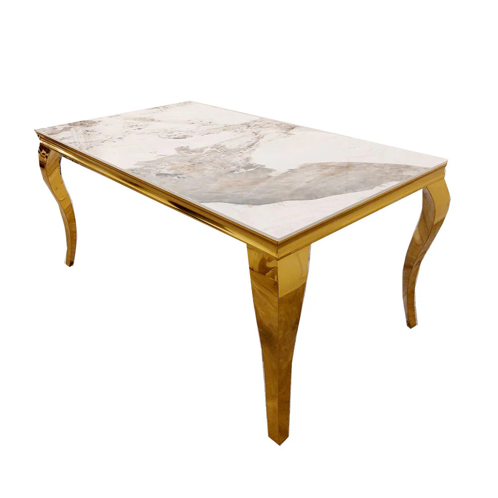 Louis Gold Dining Table