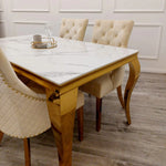 Load image into Gallery viewer, Louis Gold Dining Table
