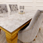 Load image into Gallery viewer, Louis Gold Dining Table
