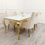 Load image into Gallery viewer, Louis Gold Dining Table
