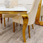 Load image into Gallery viewer, Louis Gold Dining Table
