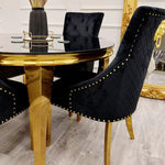 Load image into Gallery viewer, Louis Gold Dining Table
