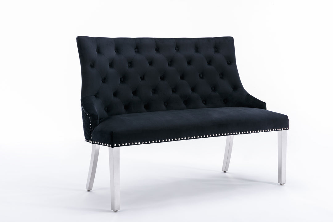 Majestic Black High Back Bench