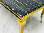 Load image into Gallery viewer, Sofia Black &amp; Gold Marble Coffee Table
